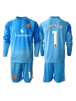 Manchester United Altay Bayindir #1 Målvakt Replika Hemmakläder Barn 2025-26 Långärmad (+ byxor)